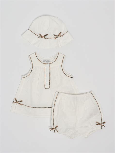 completo burberry bambina|Set e completi neonato di Burberry Kids .